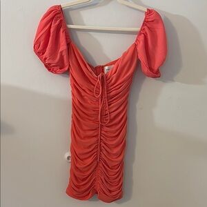 Hello Molly ruched mini dress (M)